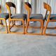 Ensemble de 4 chaises traîneau Baumann