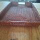 Large vintage woven rattan/tray – serving tray