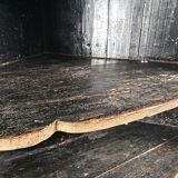 18th century Dutch witwerk cabinet with original key & faux Delft decoration