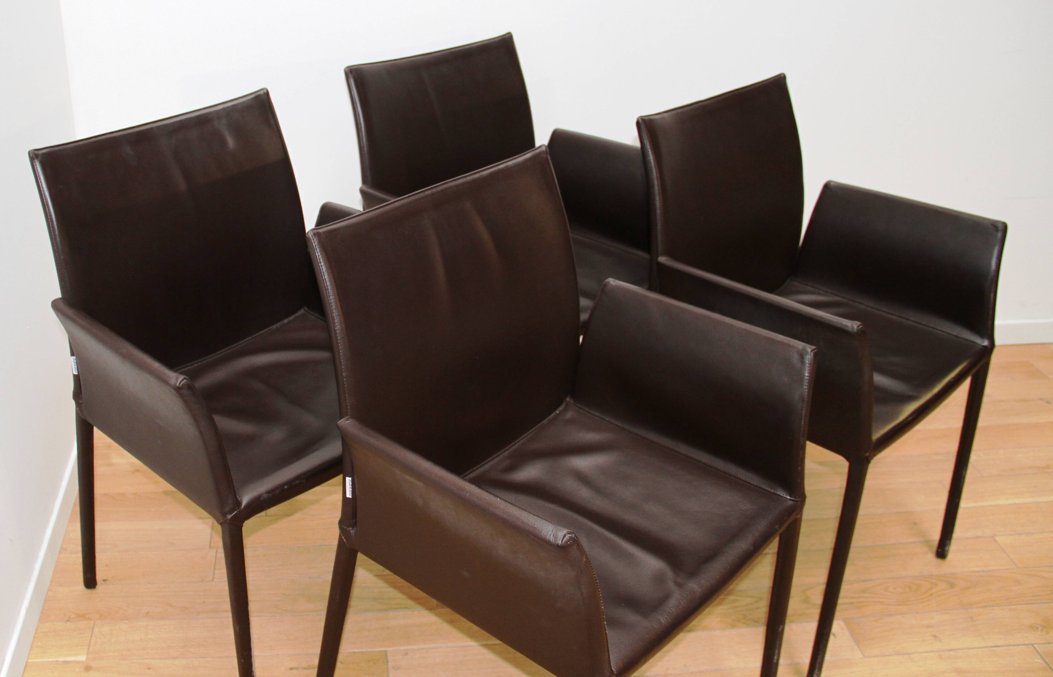 Set of 4 Léa chairs, Zanotta