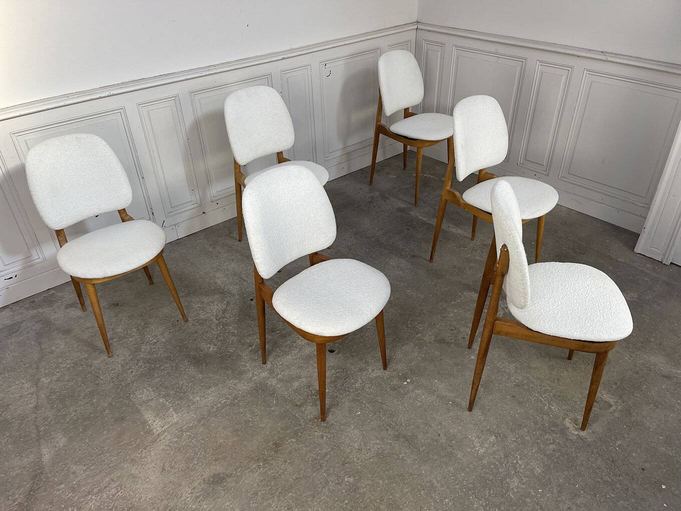 Six Baumann chairs 1950 "Pégase"