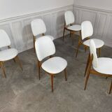 Six Baumann chairs 1950 "Pégase"