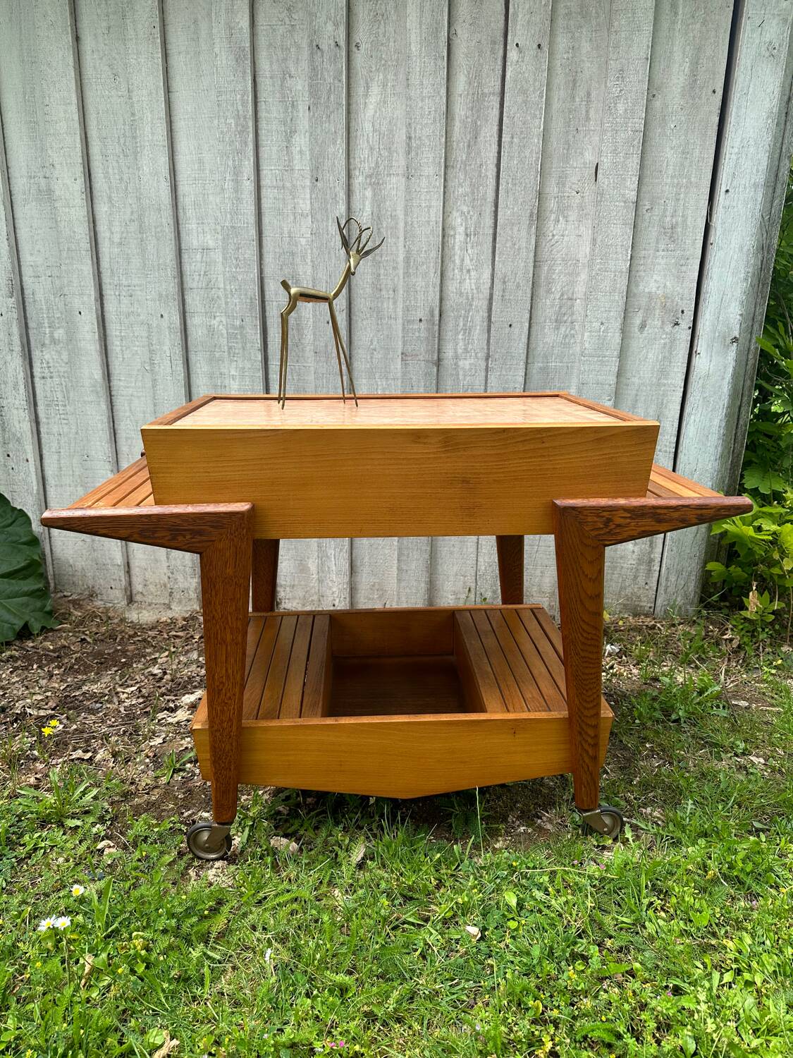 Chariot de bar vintage français 1950