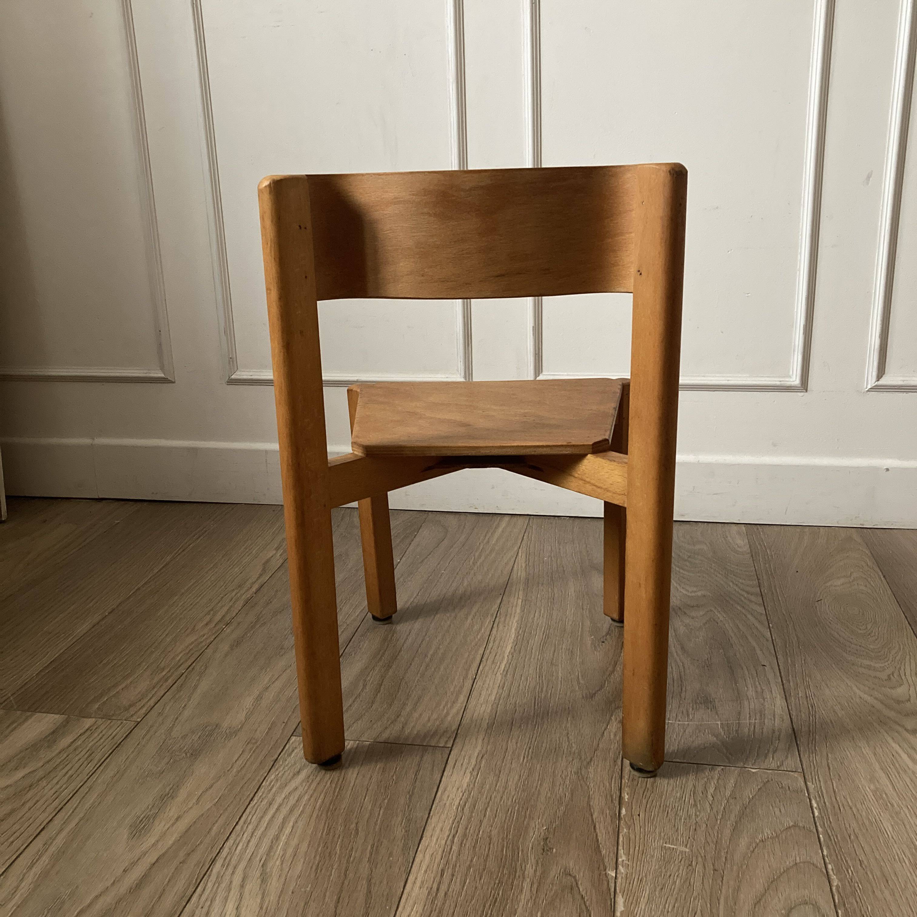 Wooden children's chair