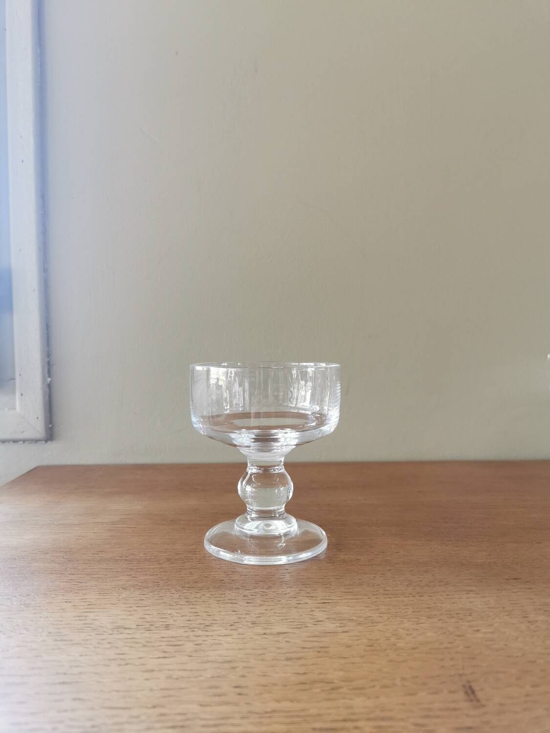 Set of 6 vintage 70s crystal champagne glasses
