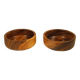 Two wooden bowls 15 cm