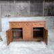 Buffet vaisselier en pin 1900