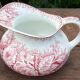 Old toilet set in Pexonne Earthenware Model Flowers FF Vintage