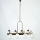 Mid-Century Venini Reticello Glass Chandelier, 8 Arms, Murano, Italy 1940s