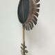 Copper and brass flower mirror by Vinay 60s
