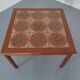 Danish Ceramic and Teak Coffee Table, 1960s