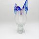 Monumental Vase Josef Hospodka Chribska Sommerso White Crystal 33cm