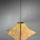 Midcentury cork pendant hanging lamp, Germany 1970s, Ingo Maurer style
