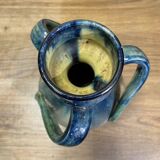 Poterie flamande torhout, vase a anses ancien, céramique xxème, vintage