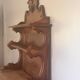Elegant French Wall Shelf Saint-Hubert – Carved Walnut, Late 11th Century