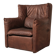 Patinated leather armchair by Gerard van den Berg for Montis, Netherlands, 1970s