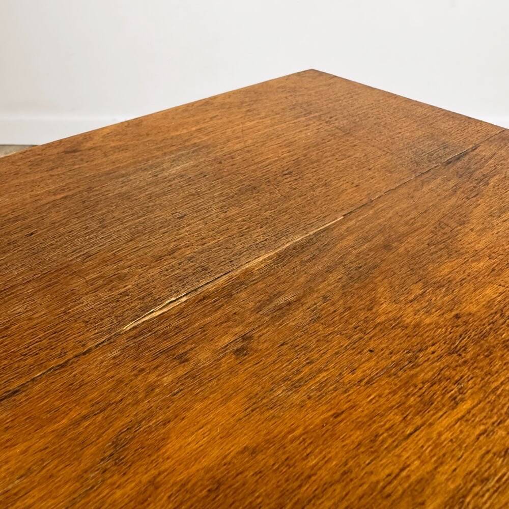 Vintage solid oak stool