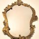 Miroir Cornucopia en bronze de style Louis XV