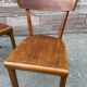 Paire de chaises bistrot bois courbé  1950