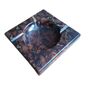 Square ashtray in polished marble