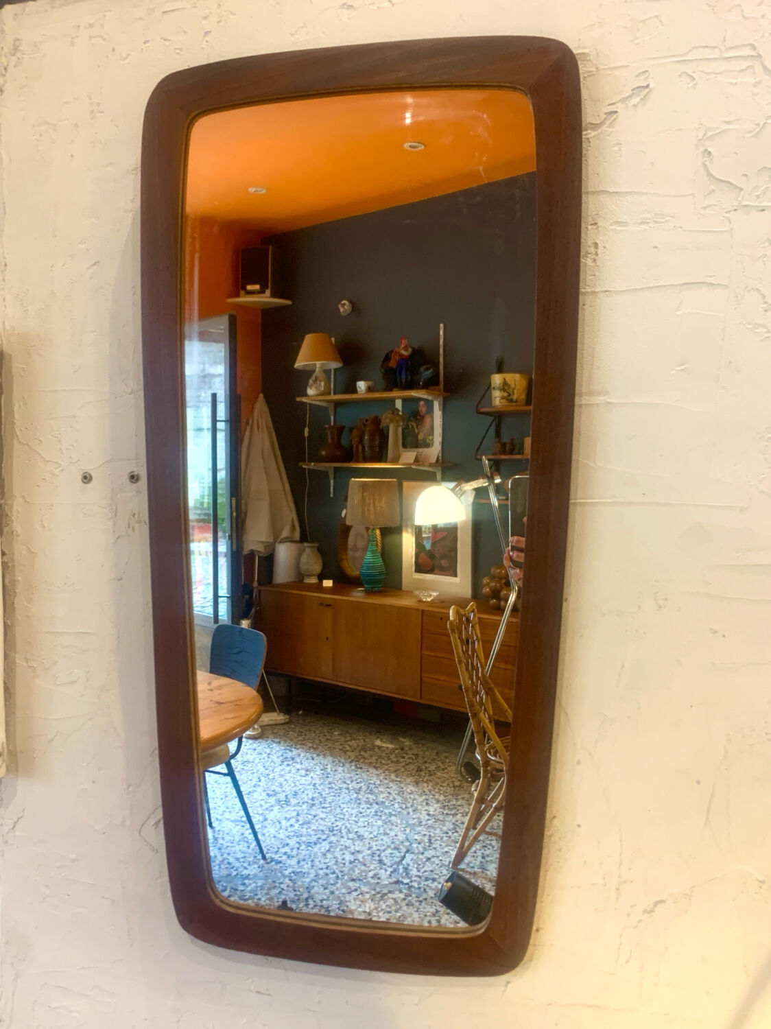 Danish teak mirror