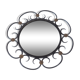Metal daisy mirror 39x39cm