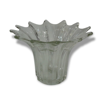 Vintage blown glass form Corolla vase