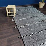 Berber carpet black zanafi 150x250 cm
