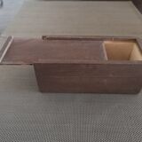 School pen tray in stained wood - 1960s/1970s