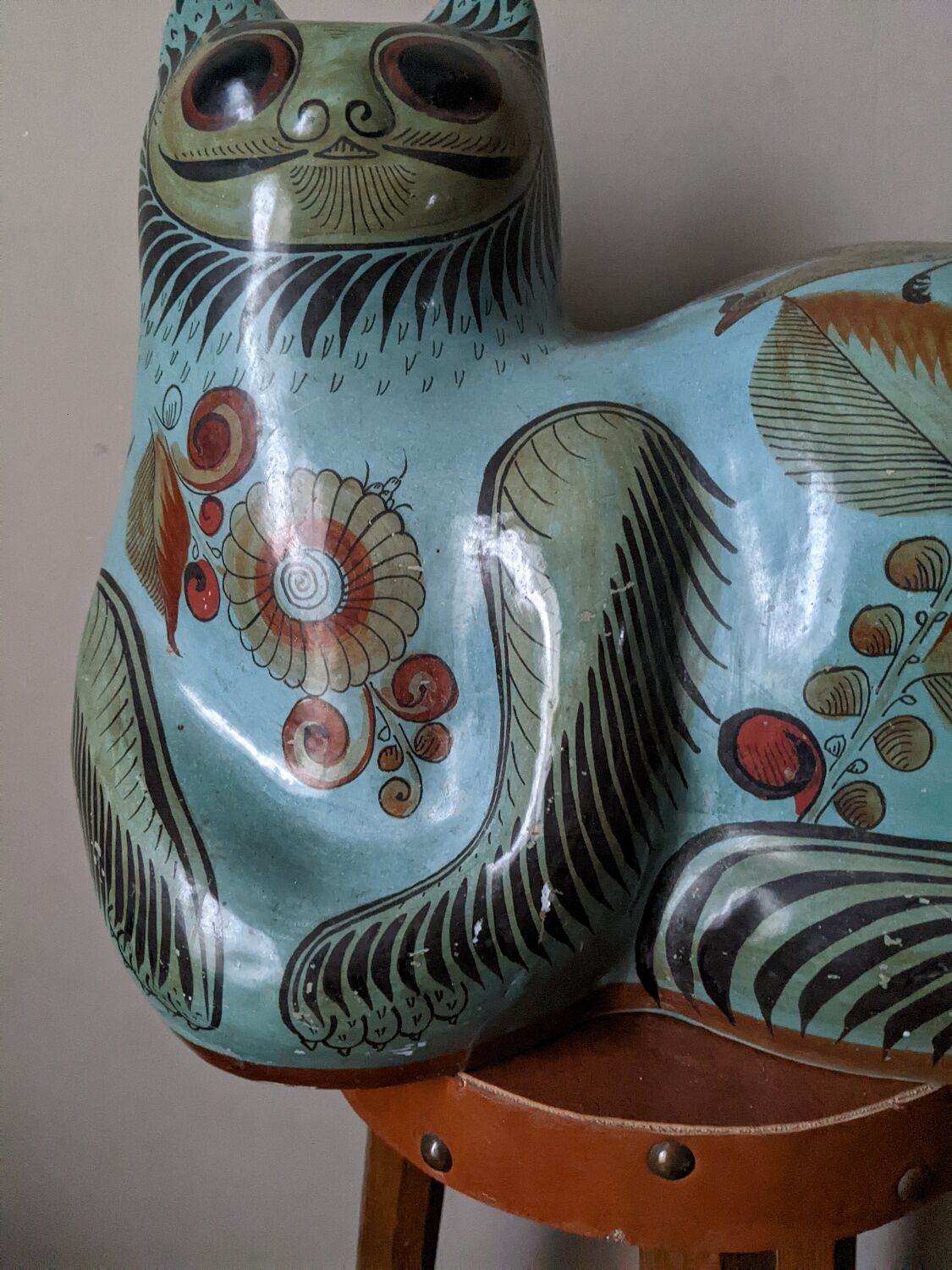 Handcrafted ceramic chat Mexico