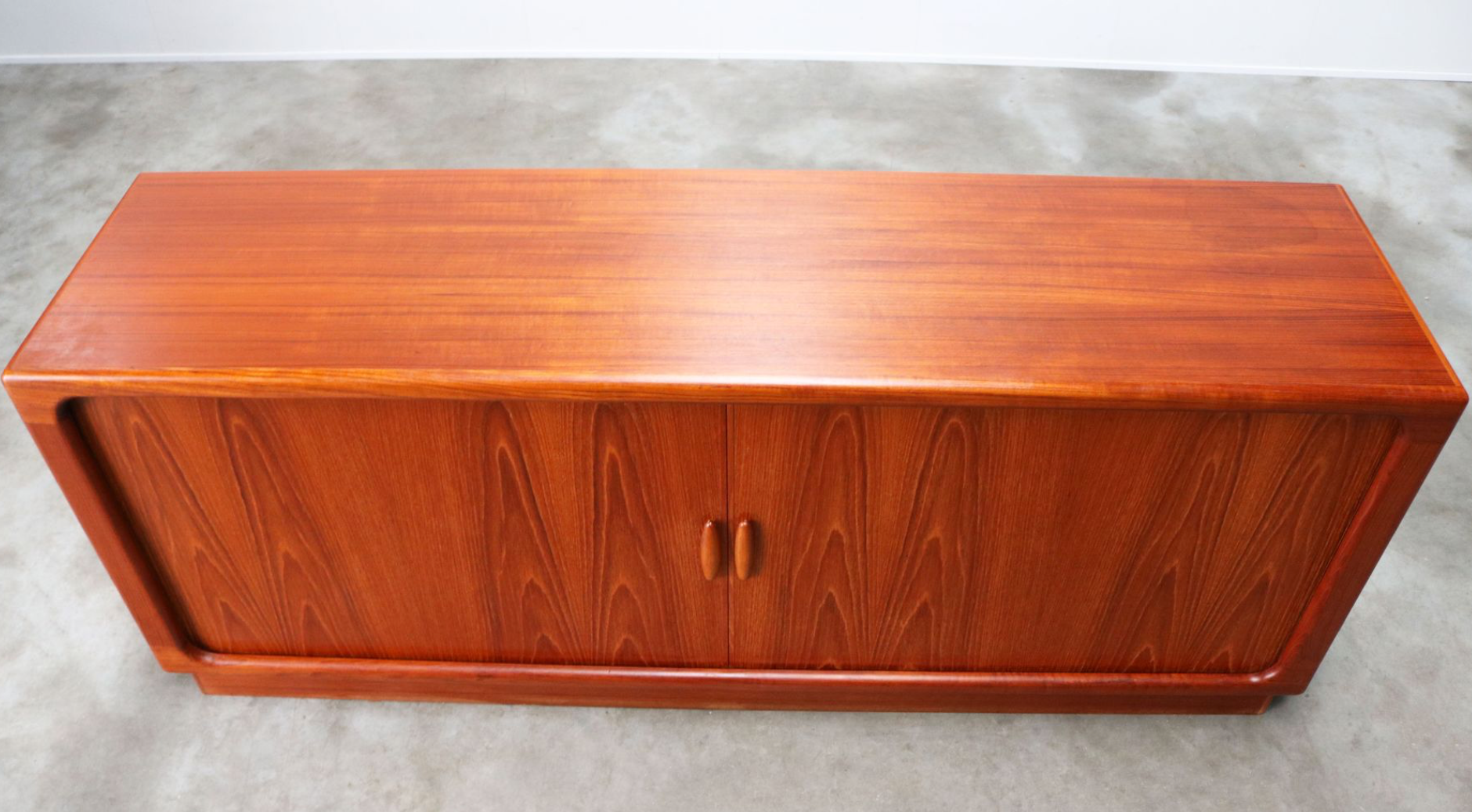 Dyrlund Denmark 1950s drum teak credence