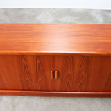 Dyrlund Denmark 1950s drum teak credence