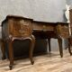 Curved provencal louis xv style desk in carved walnut circa 1880