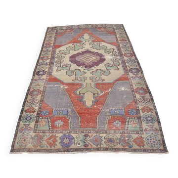Oushak Floor Hnamdade Vintage Carpet sku 1342
