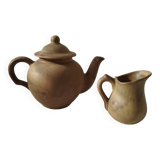 Teapot and small earthenware pot