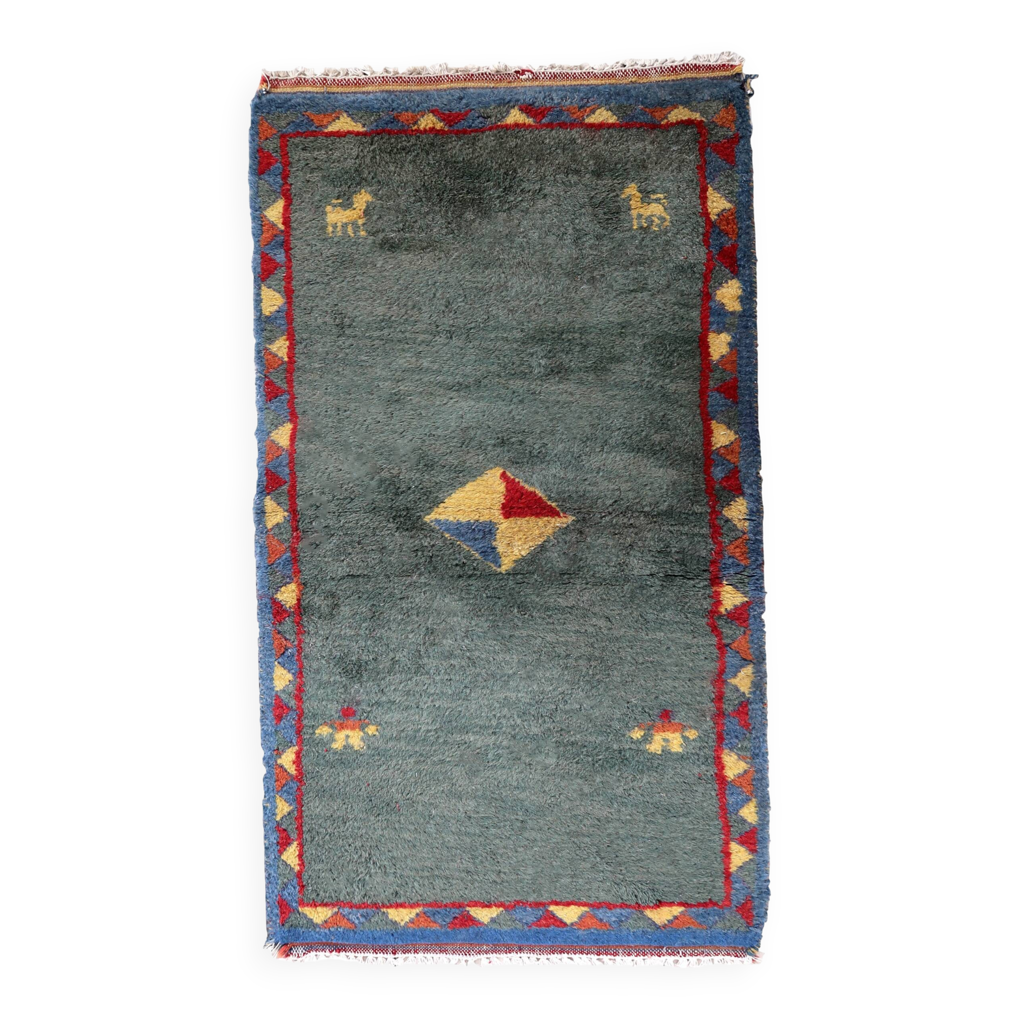 Tapis Vintage Fait Main Gabbeh – 75 x 139 cm - 1C1024