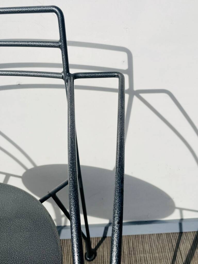 Pair of 'Silver Moon' chairs by Pascal Mourgue - Fermob. Vintage 80s.