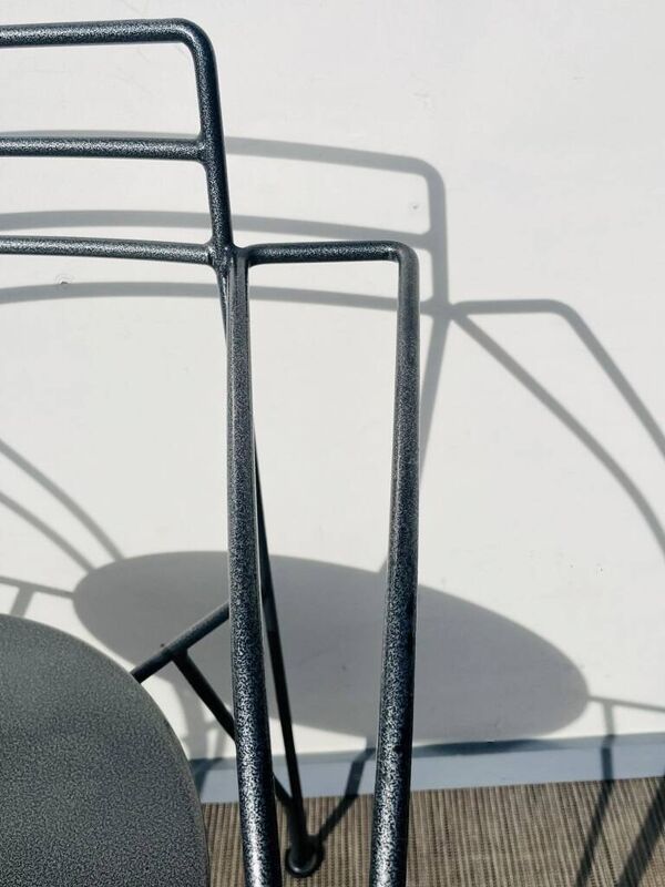 Paire de chaises ' Lune d'Argent ' Pascal Mourgue - Fermob. Vintage 80s