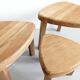 Set of 3 Oak Wood Nesting tables 1970s