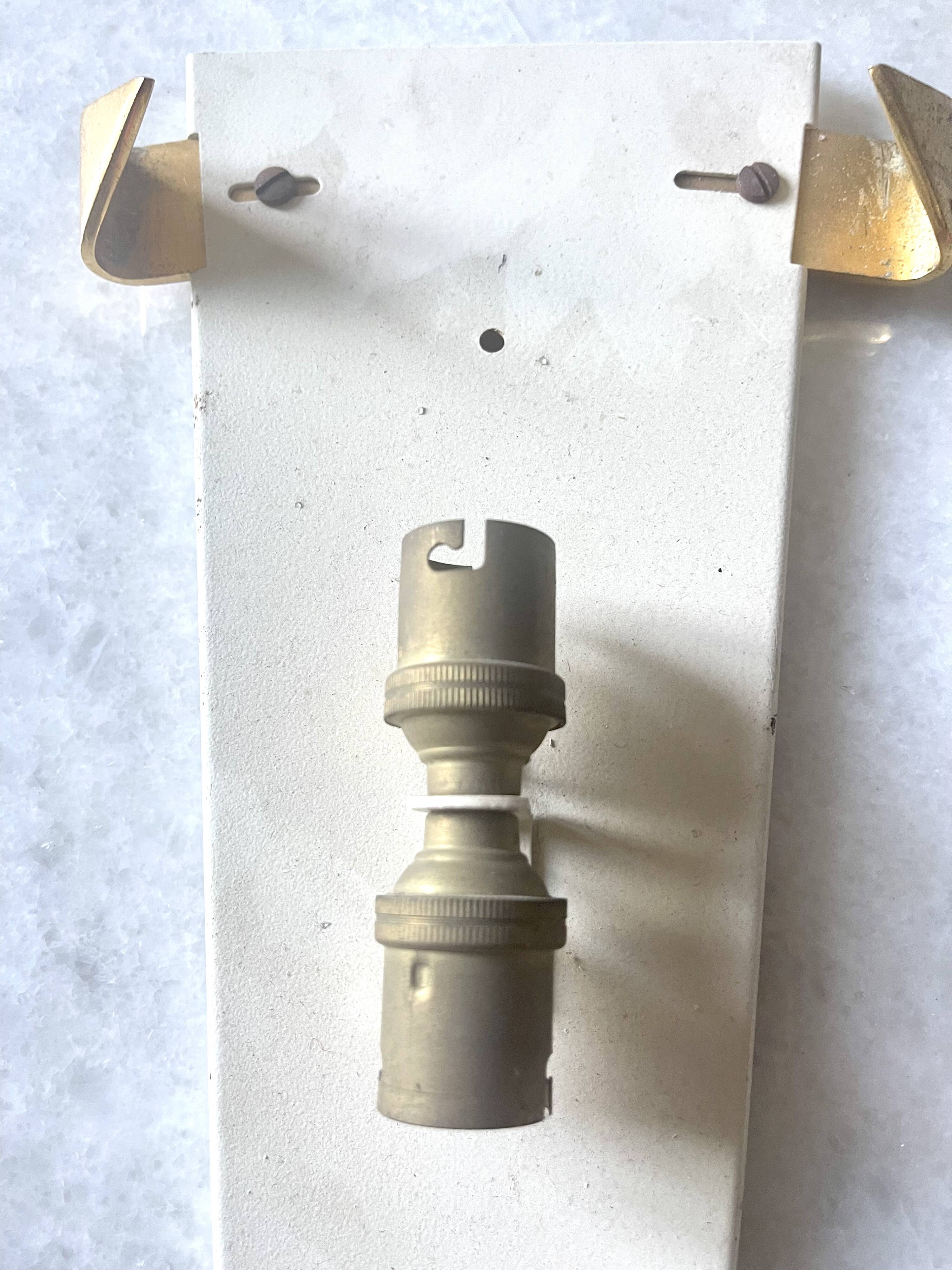 Arlus pair of Murano glass and brass wall lights