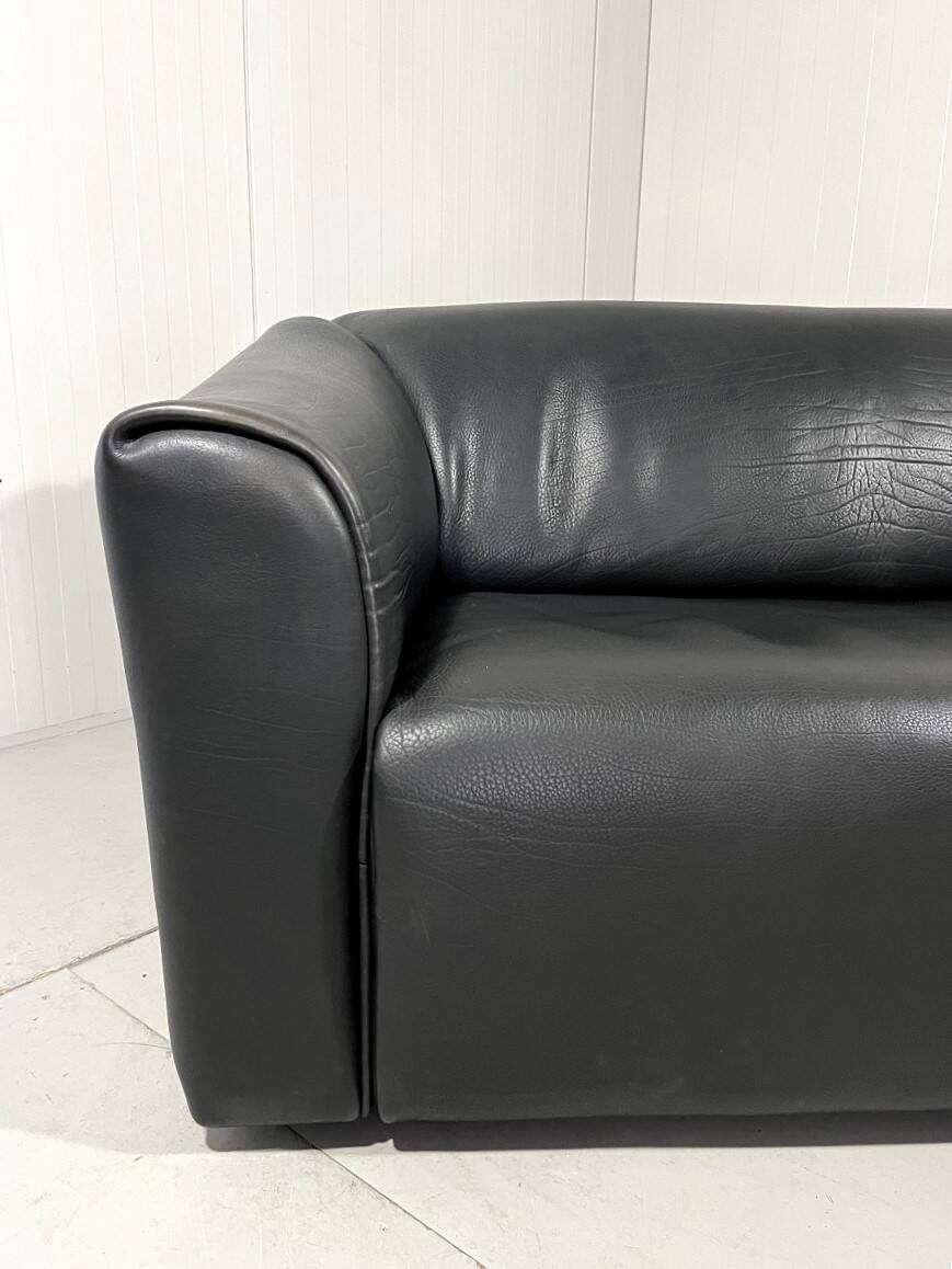 De Sede DS 47 dark brown neckleather 2-1/2 seats sofa
