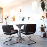 Table tulip chrome 70s