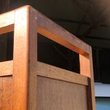 Modernist wardrobe in solid oak 1950