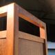 Armoire moderniste en chêne massif 1950