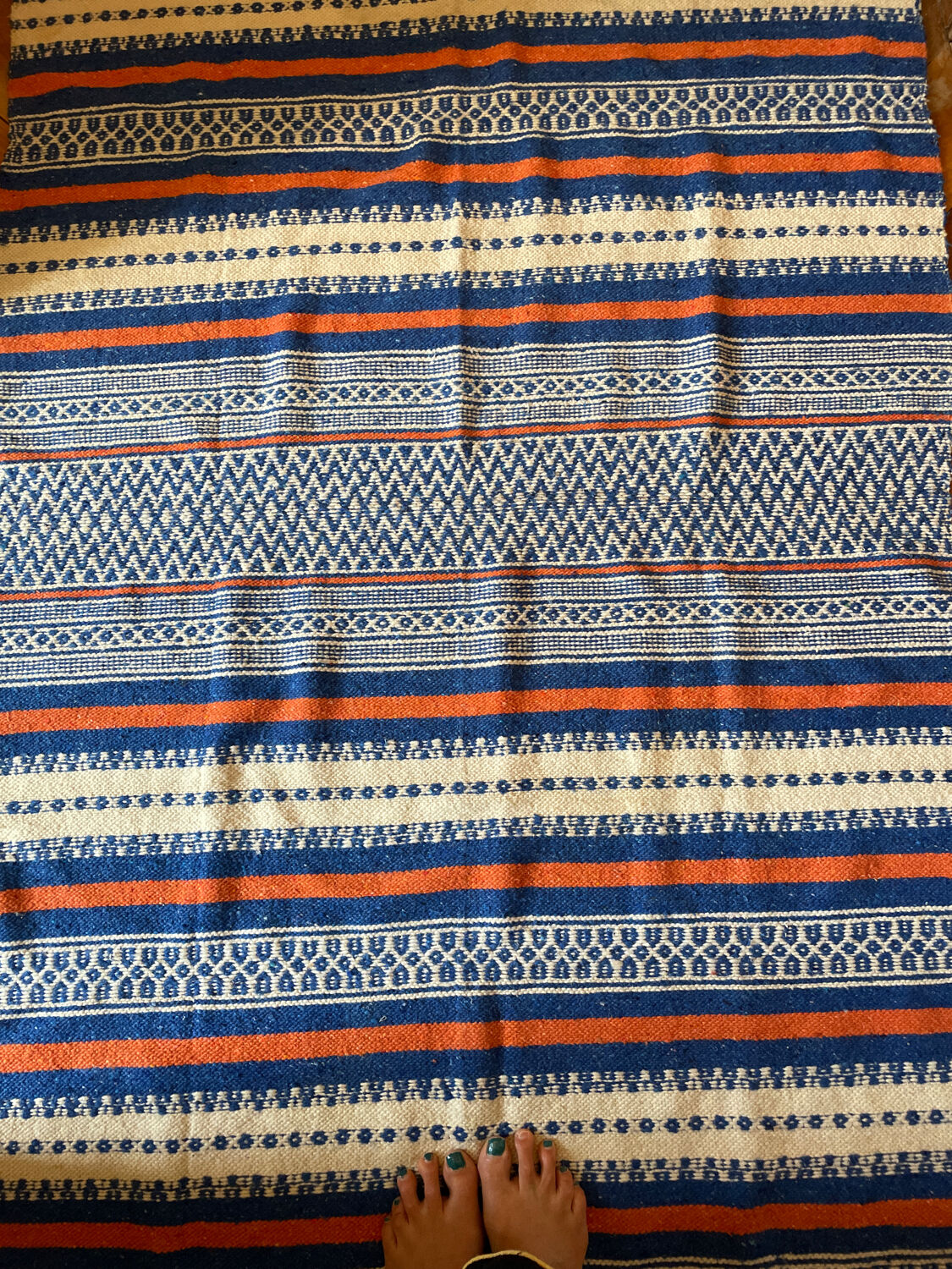 Moroccan cotton carpet