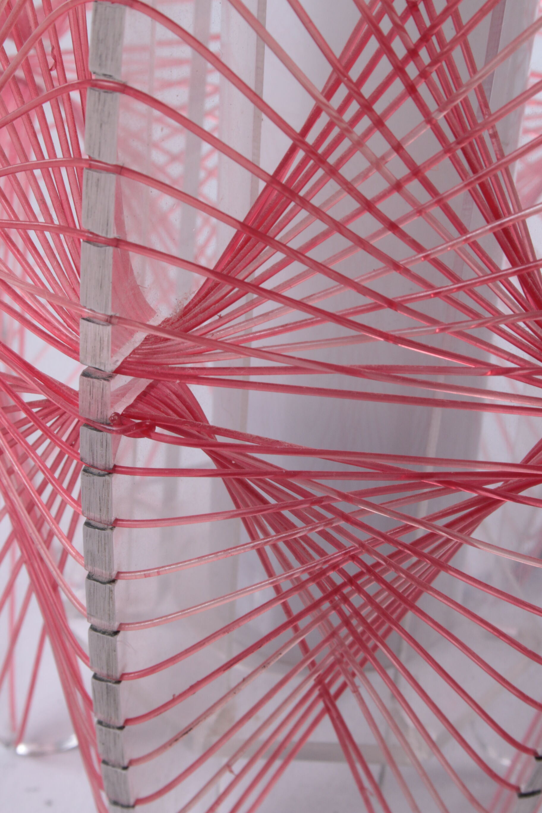 Vintage spider web table lamp 1960s