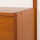 Scandinavian mid century wall unit in teak, 1960s