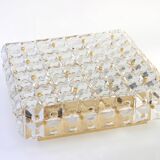 Large faceted crystal ceiling light by Kinkeldey, Germany, 1970s.