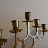 Chandelier 5 fires vintage brass