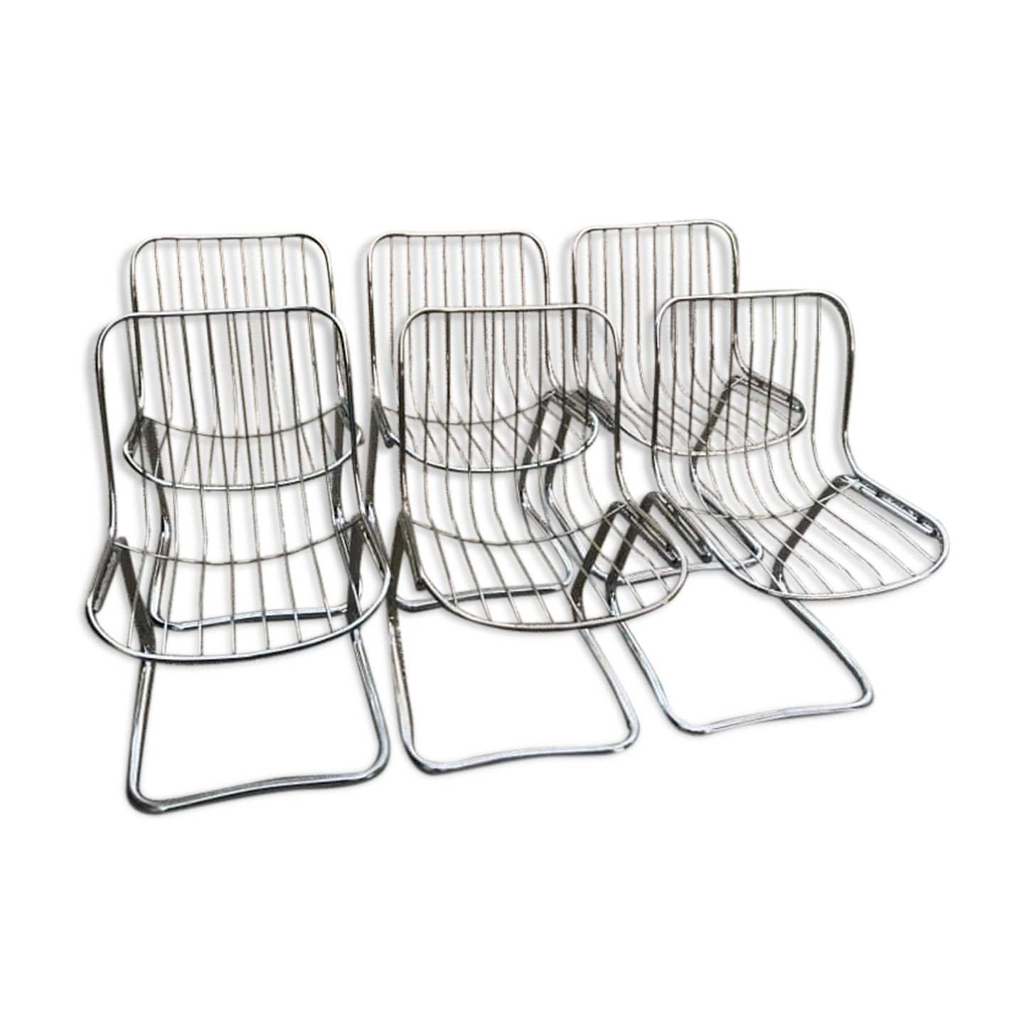Set of six chairs gastone rinaldi